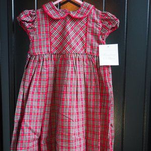 Strasburg Brand New Red Plaid Dress - Baby 18M